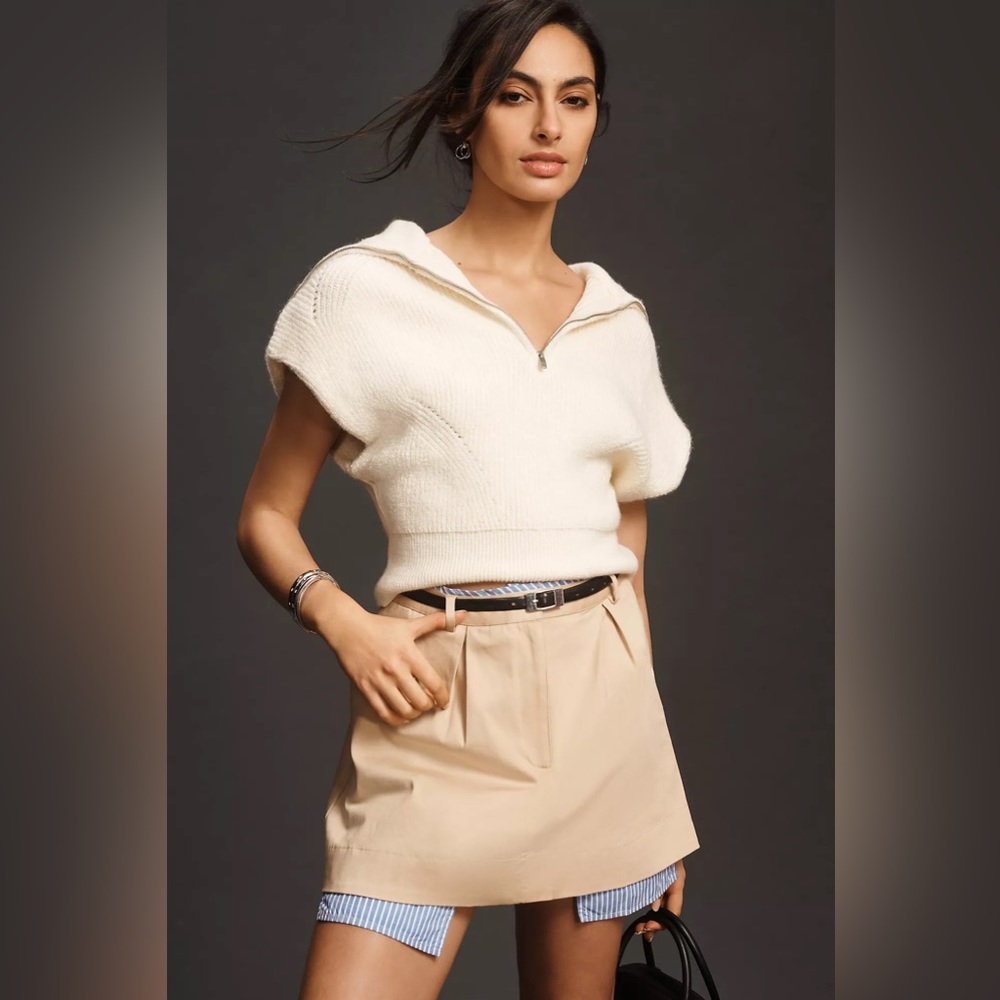Anthropologie Pleated Mini Skirt.